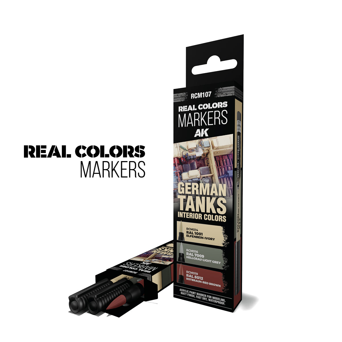 Real Color Marker RCM107 German Tanks Interior Colors