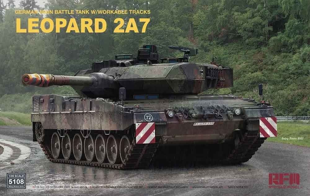 Leopard 2A7 German Main Battle Tank w/Workable Track
