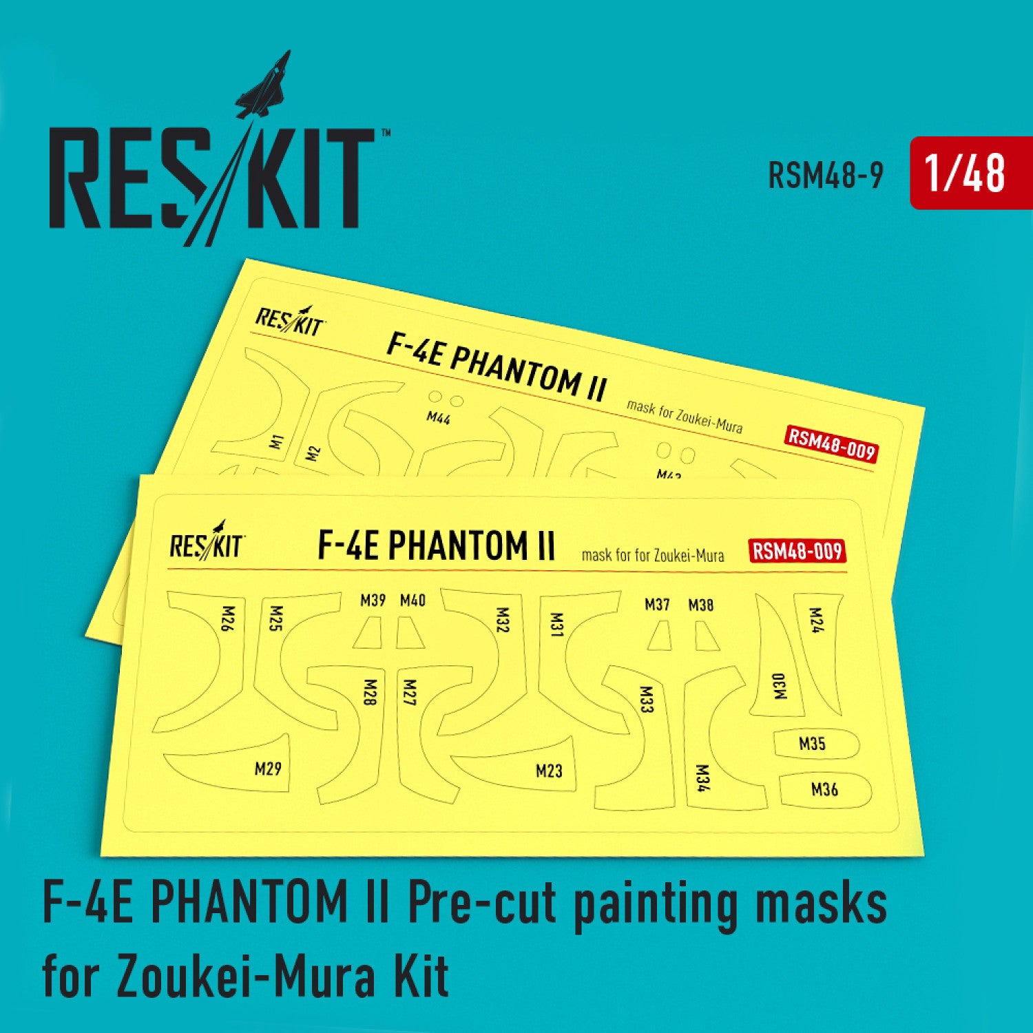 F-4 (E) Phantom II Pre-cut Painting Mask for Zoukei-Mura kit