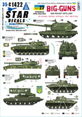 Big-Guns and Rocket Artillery. Ukrainian SPGs 2022-24. Star Decals 35-C1422
