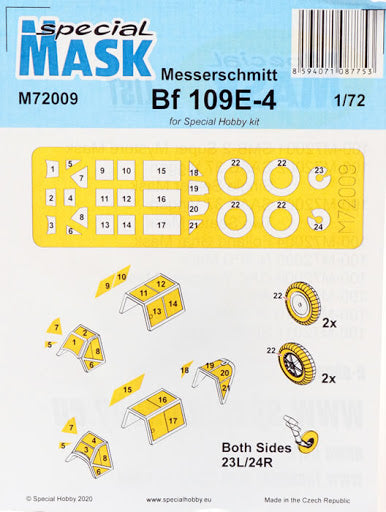 Special Mask Messerschmitt Bf 109E-4 1/72