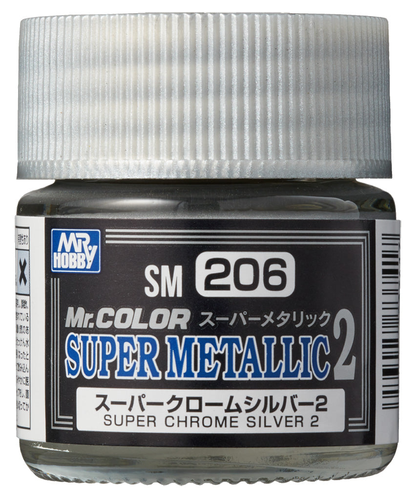 Mr.Color Super Metallic II 206 Super Chrome Silver 2