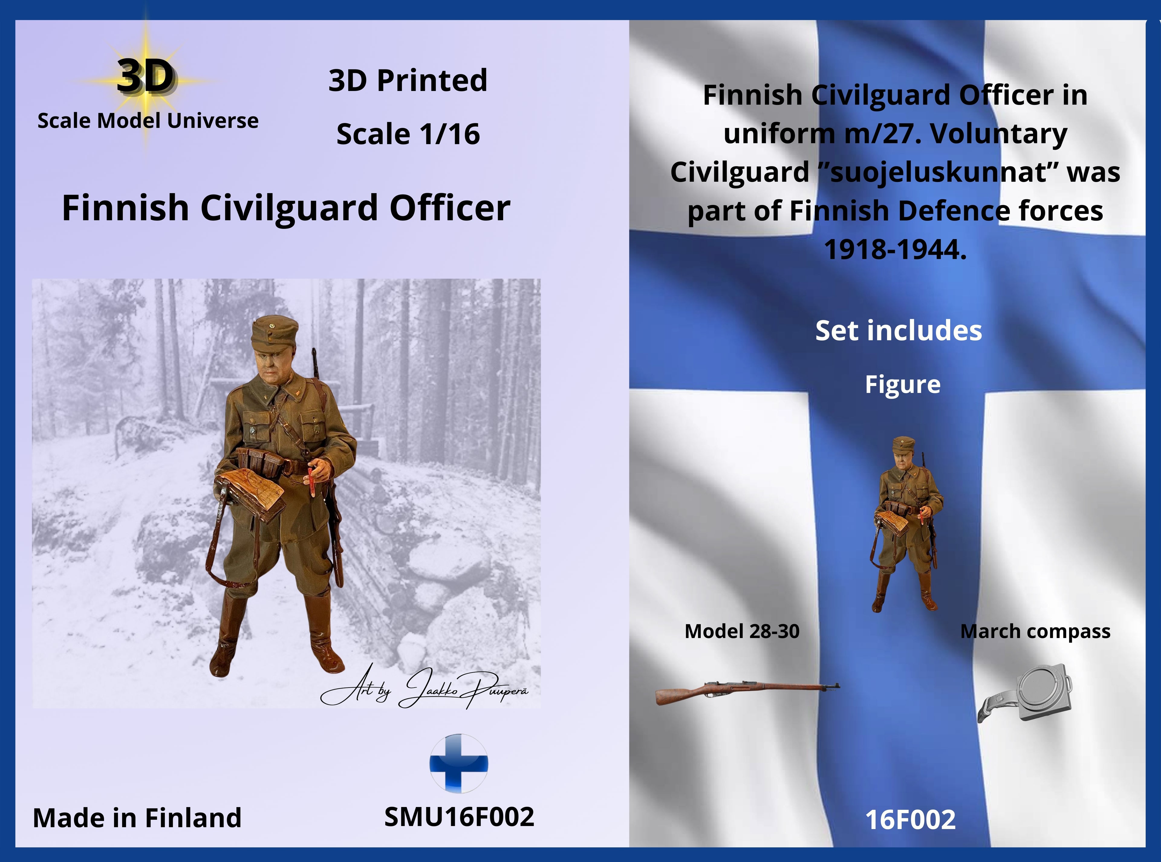 Finnish Civilguard Officer 1/16