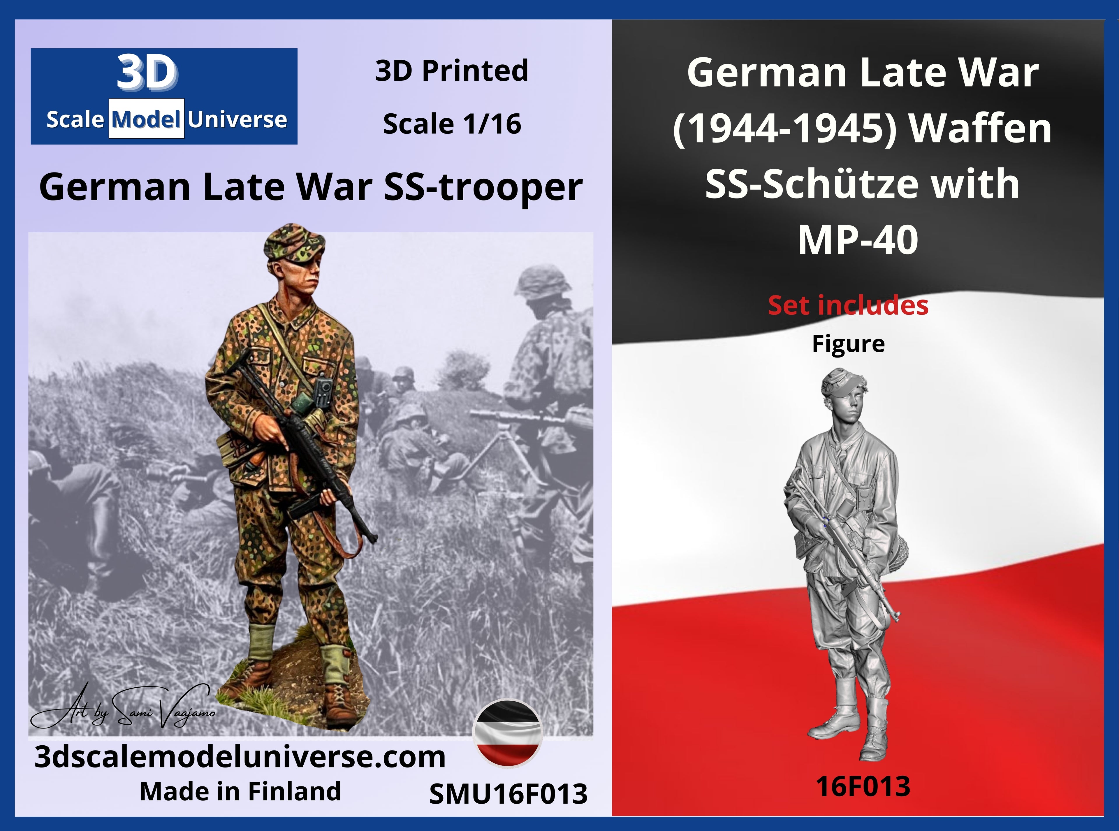German Late War SS-trooper 1/16