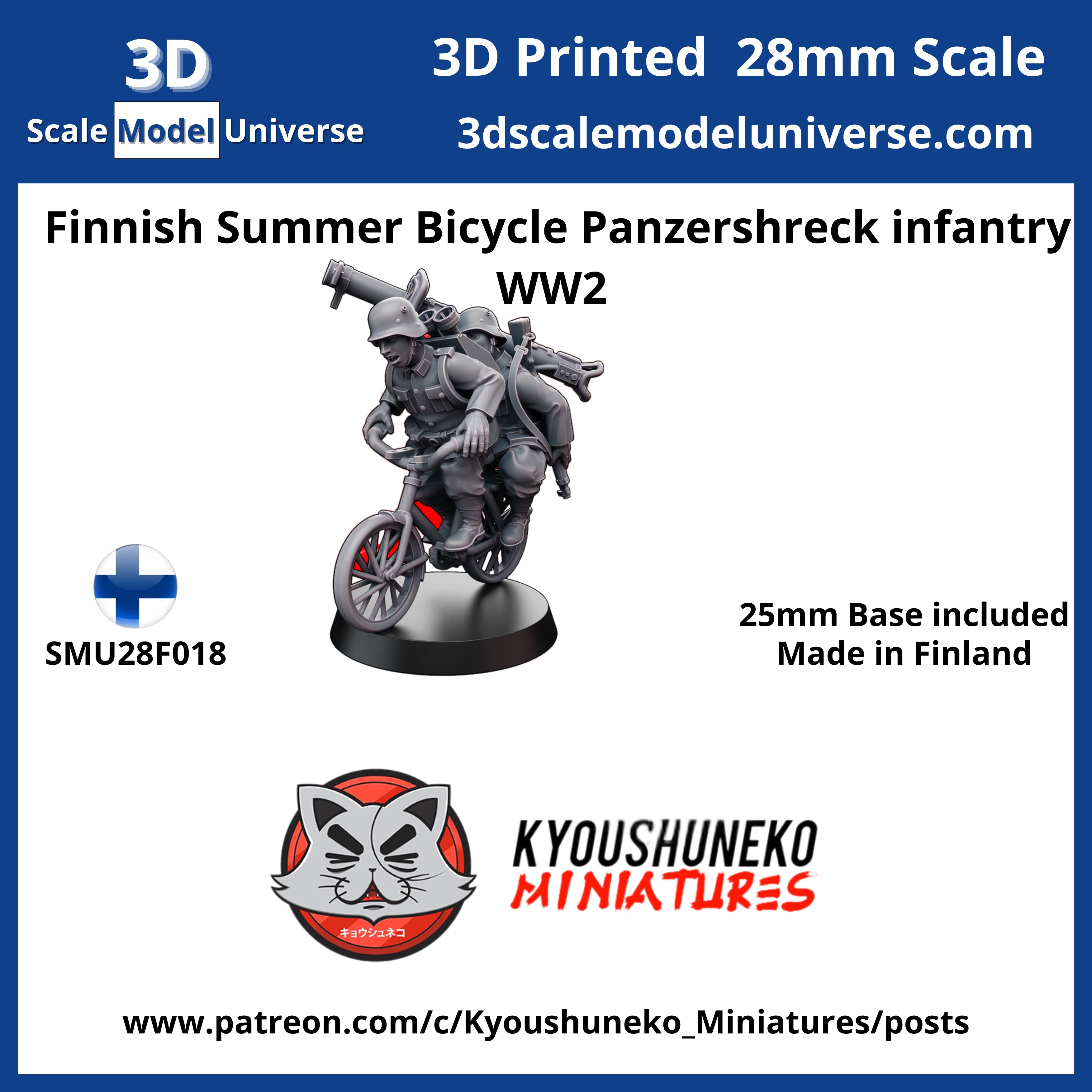 Finnish Summer Bicycle Panzershreck infantry WW2
