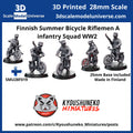 Finnish Summer Bicycle Riflemen A  infantry Squad WW2