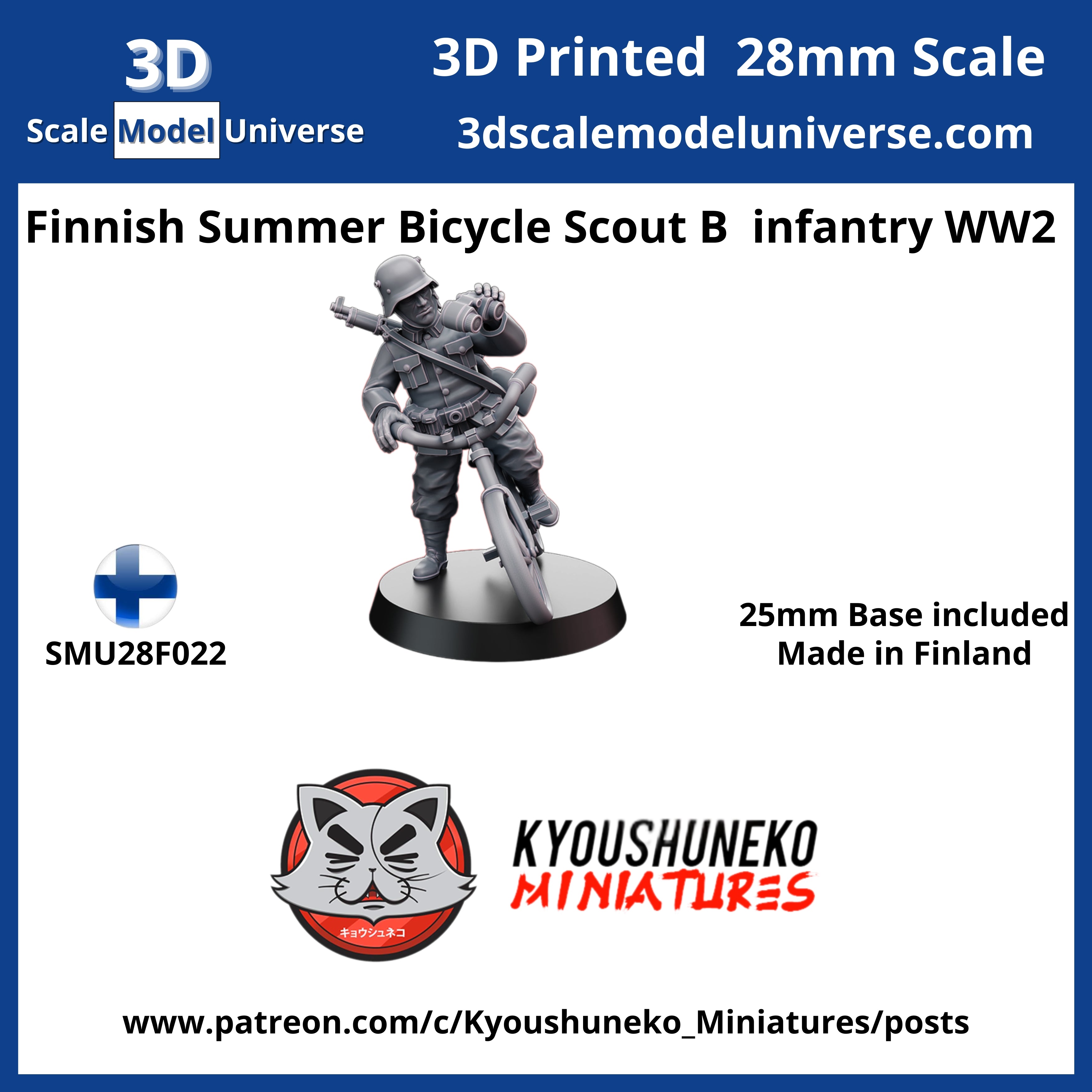 Finnish Summer Bicycle Scout B  infantry WW2