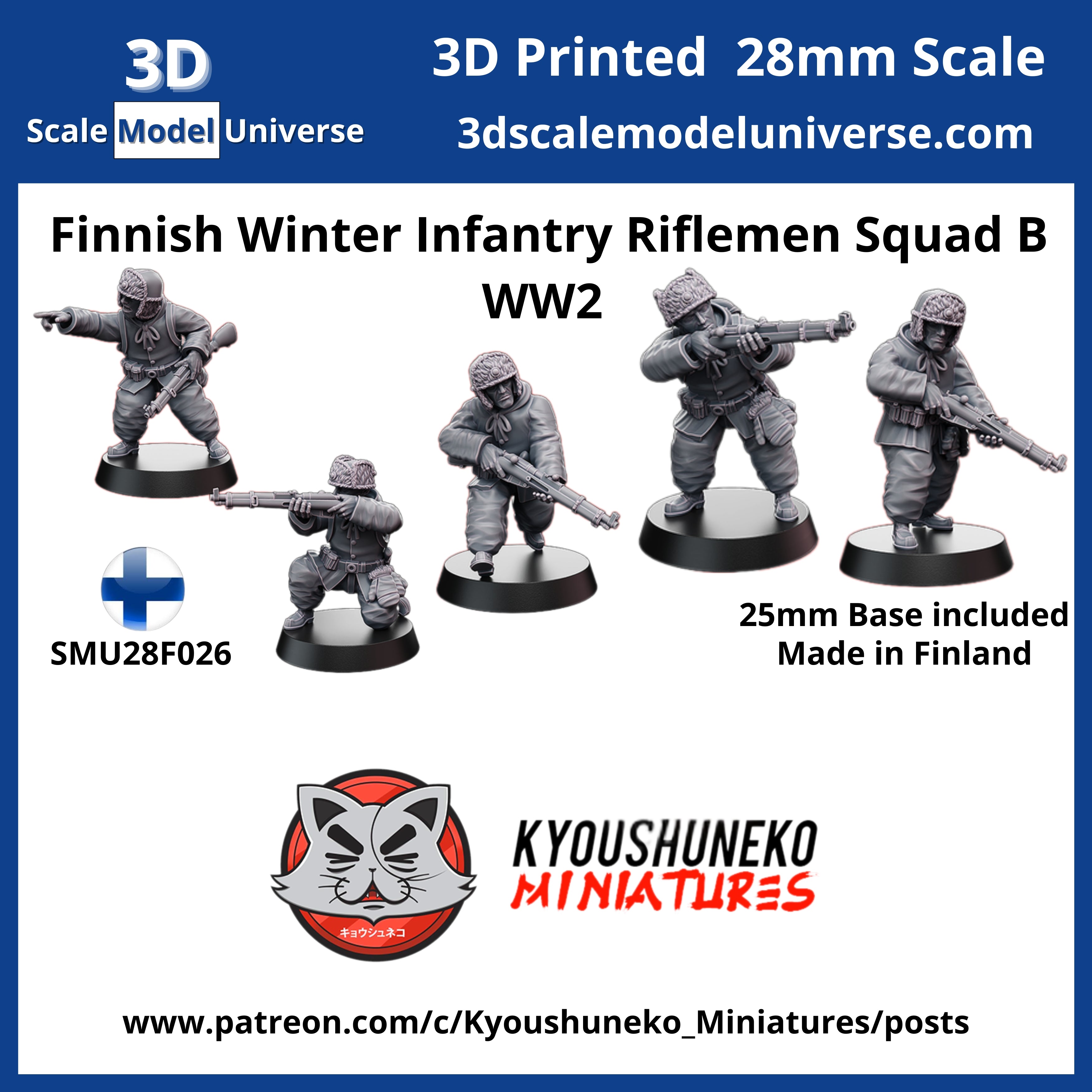 Finnish Winter Infantry Riflemen Squad B WW2
