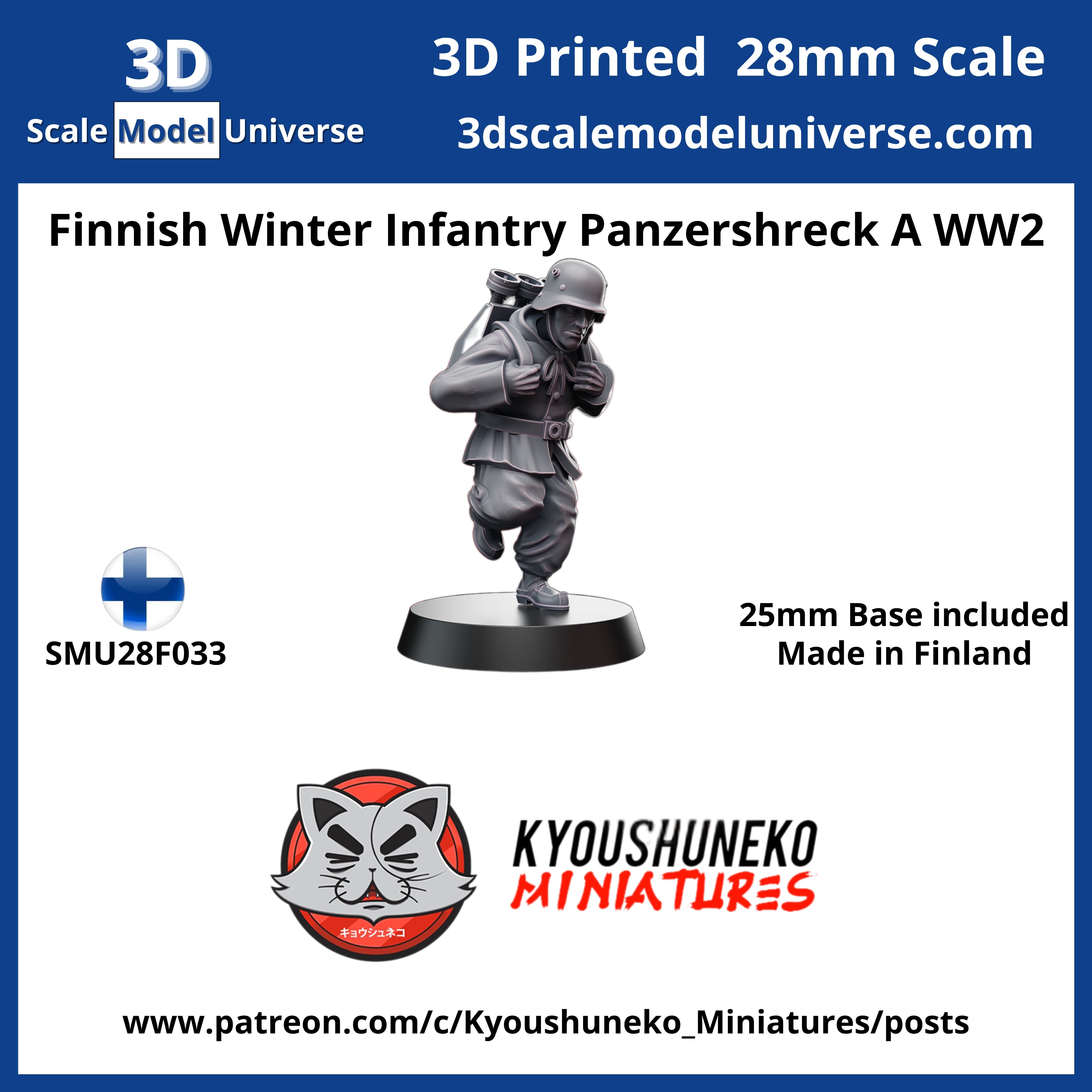 Finnish Winter Infantry Panzershreck A WW2