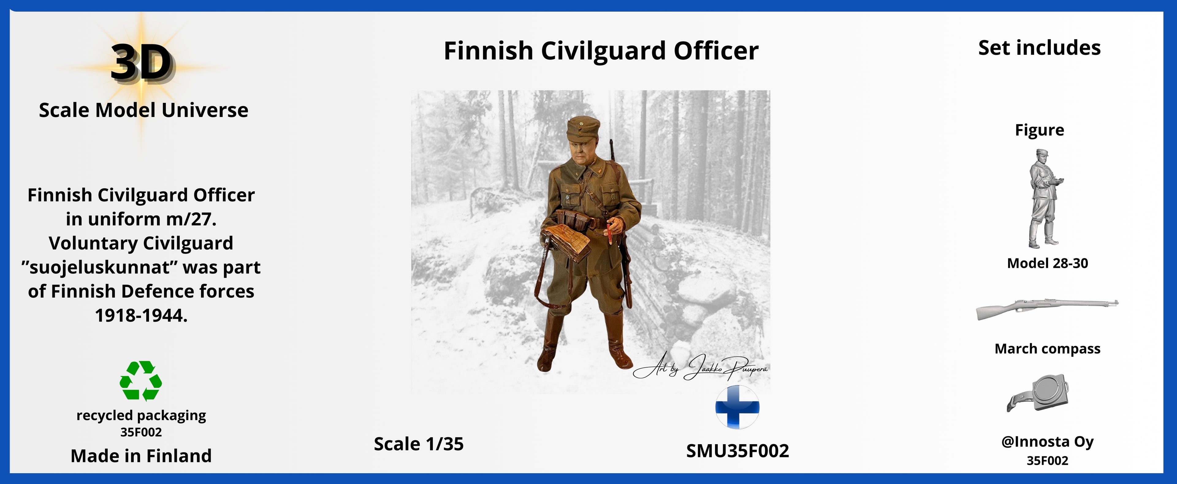 Finnish Civilguard Officer 1/35