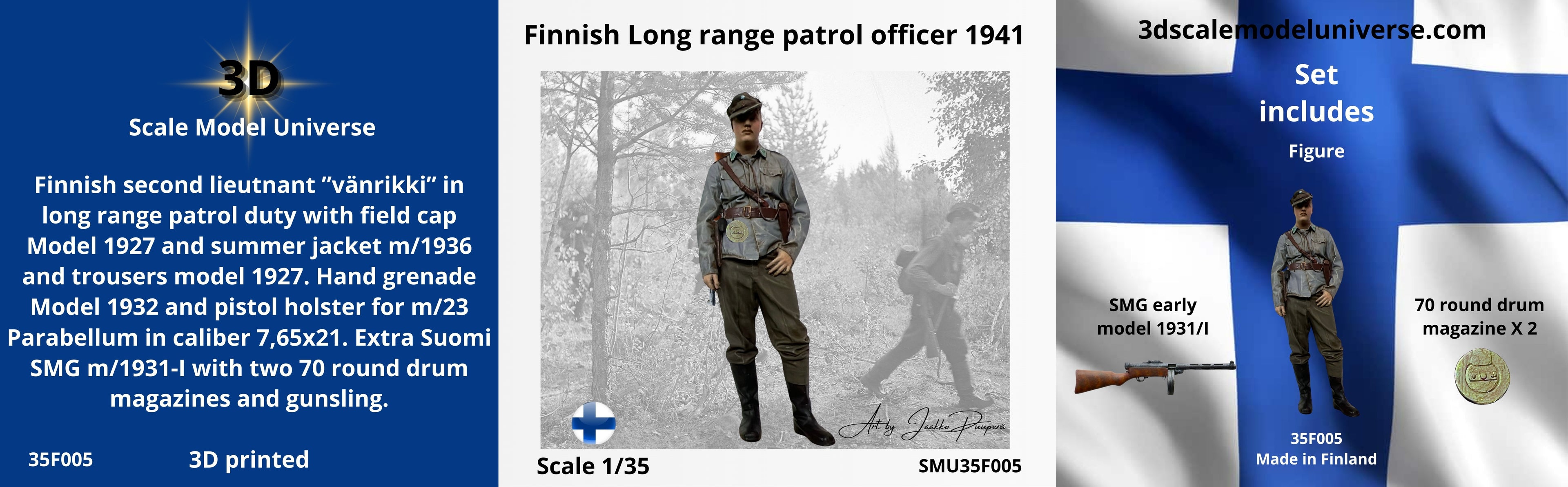Finnish Long range patrol officer 1941 1/35