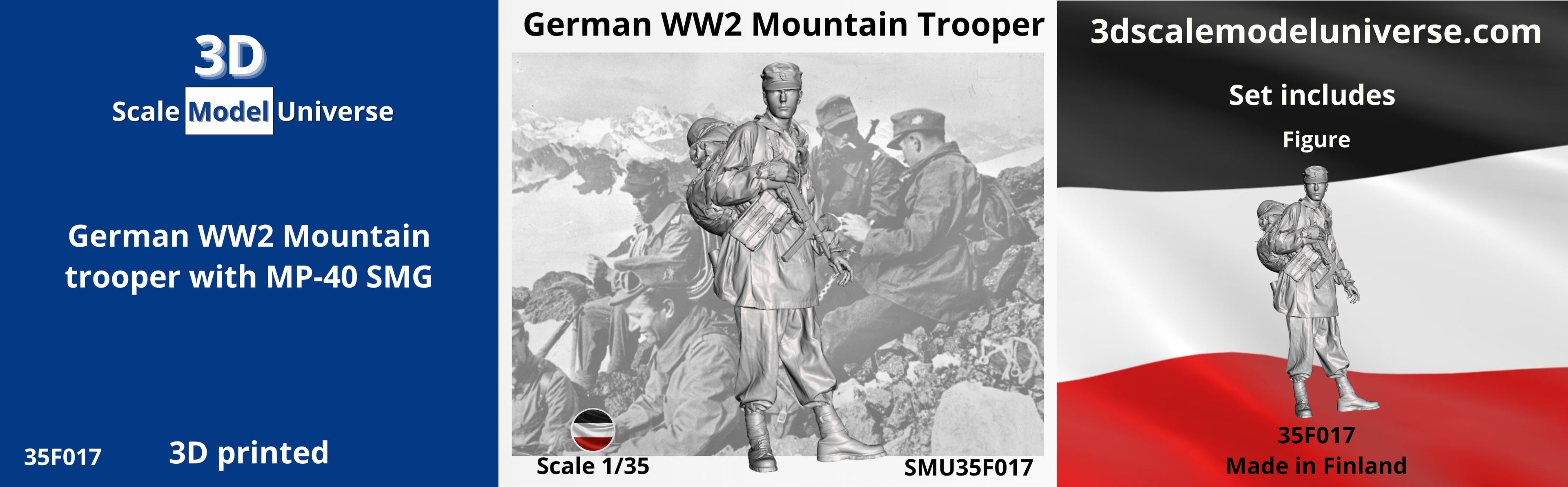 German WW2 Mountain Trooper 1/35