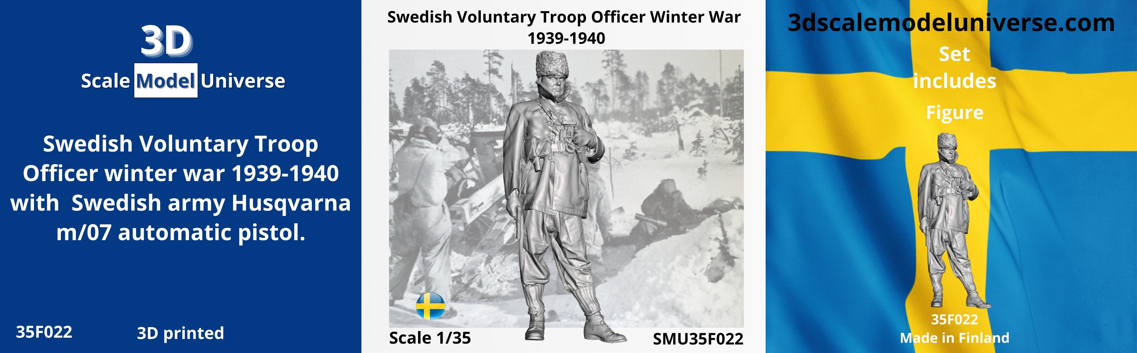 Swedish Voluntary Troop Officer winter war 1939-1940 1/35
