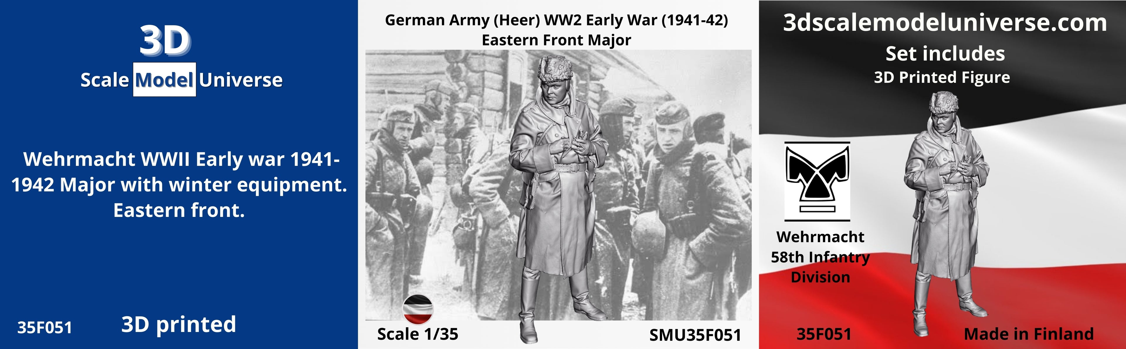 German Army (Heer) WW2 Early War (1941-42) Eastern Front Major 1/35