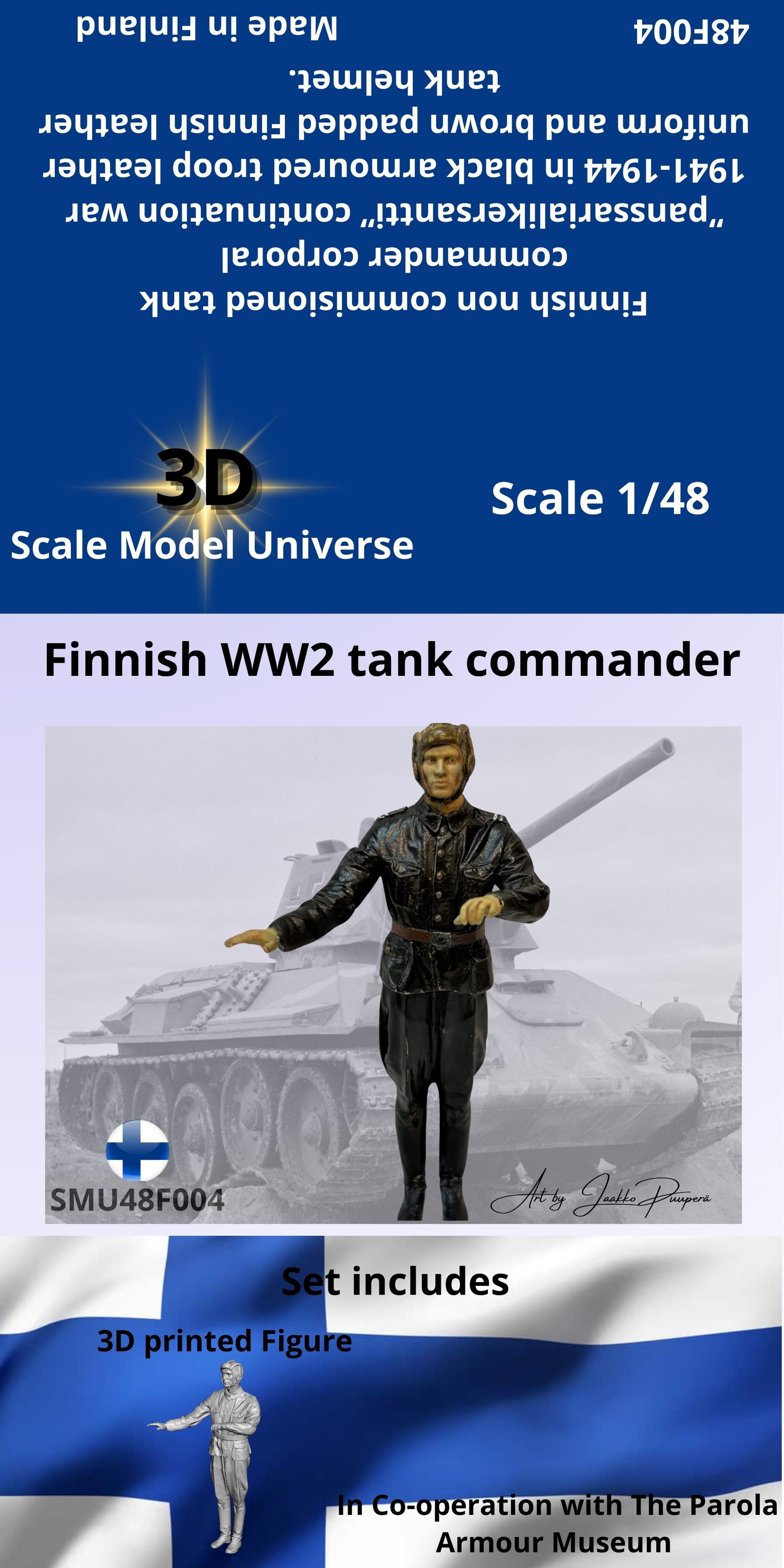 Finnish WW2 tank commander 1/48