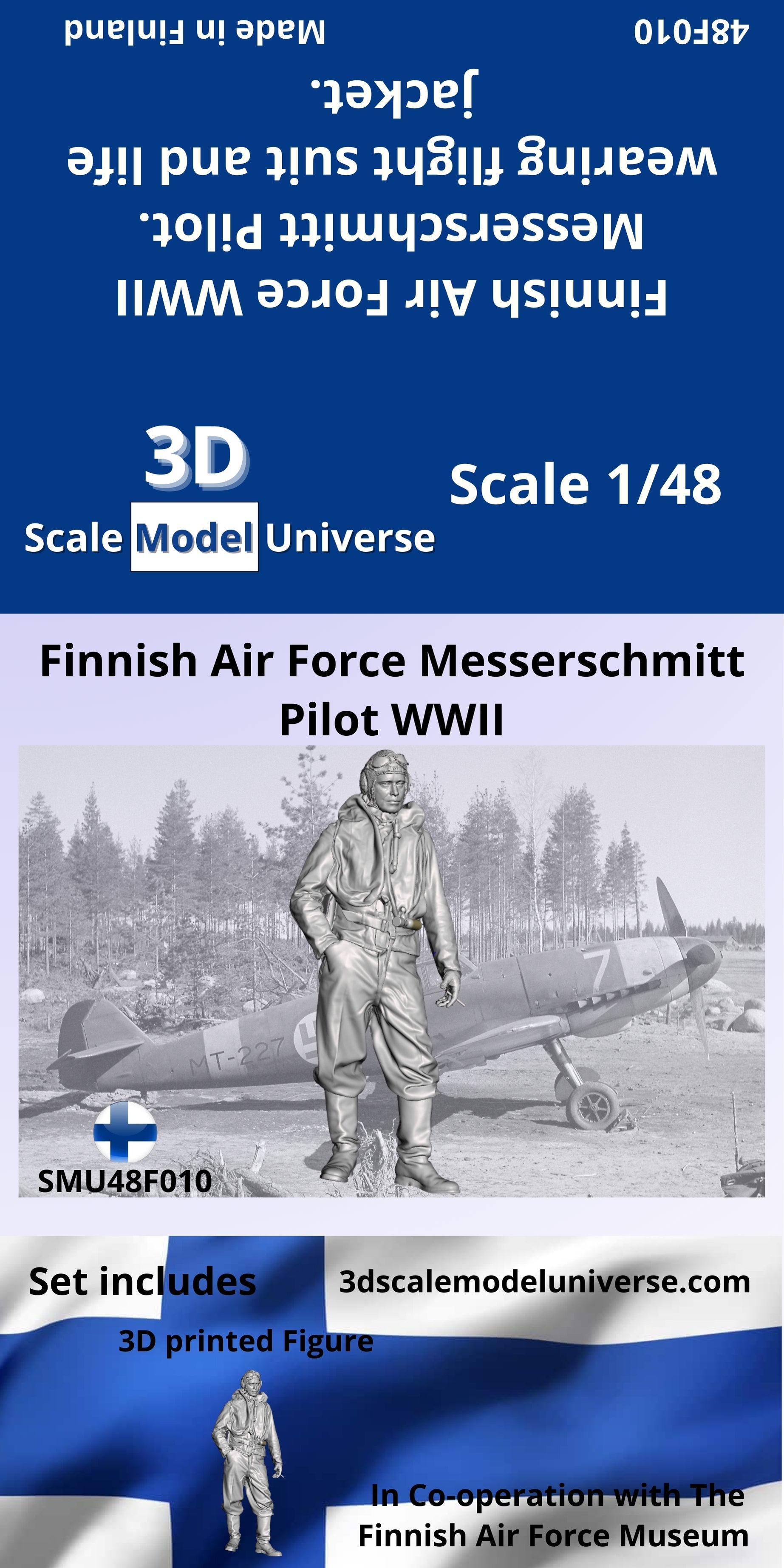Finnish Air Force Messerschmitt Pilot WWII 1/48