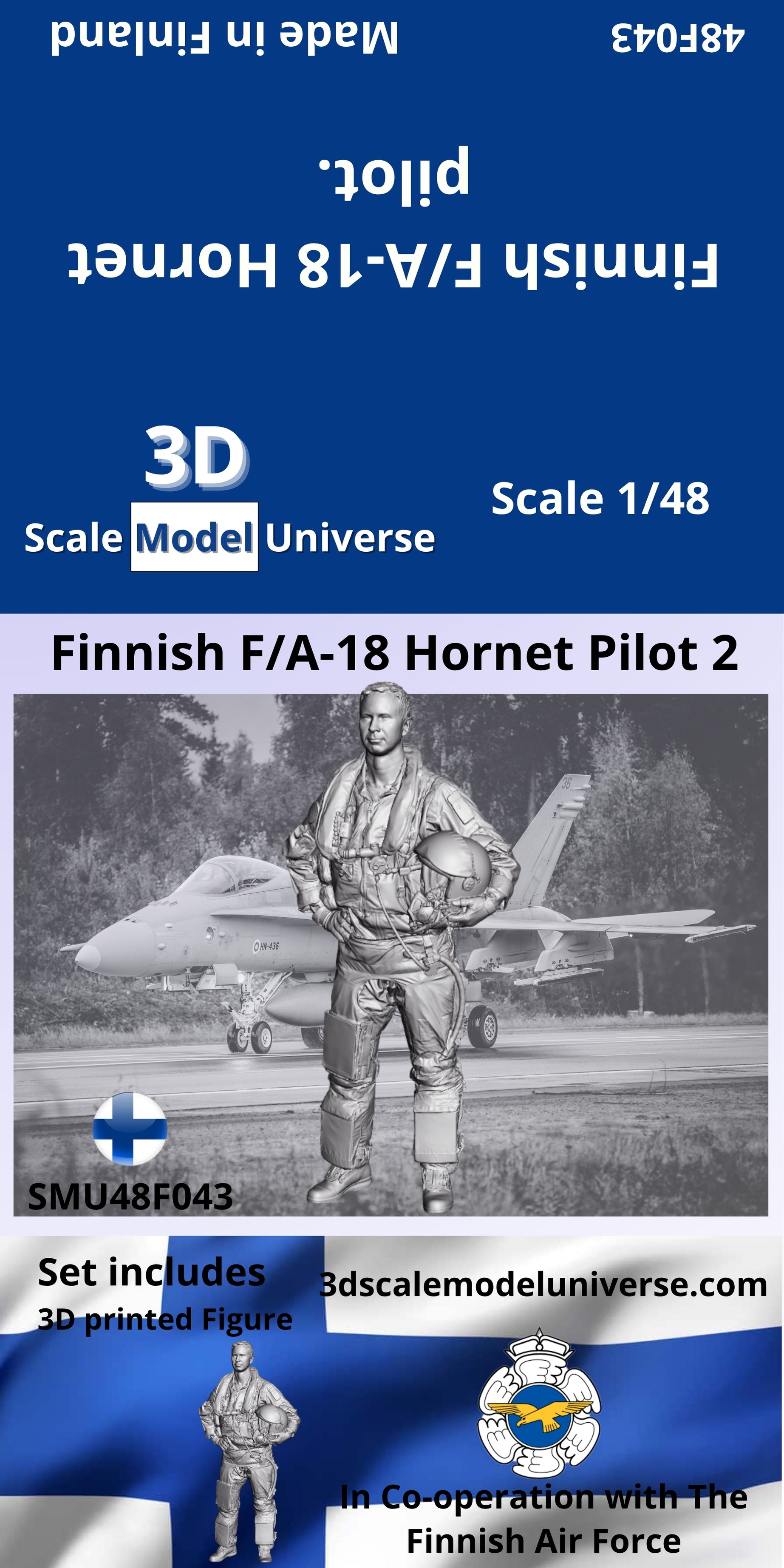 Finnish F/A-18 Hornet Pilot 2 1/48