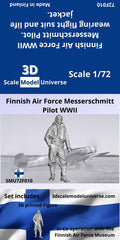 Finnish Air Force Messerschmitt Pilot WWII 1/72