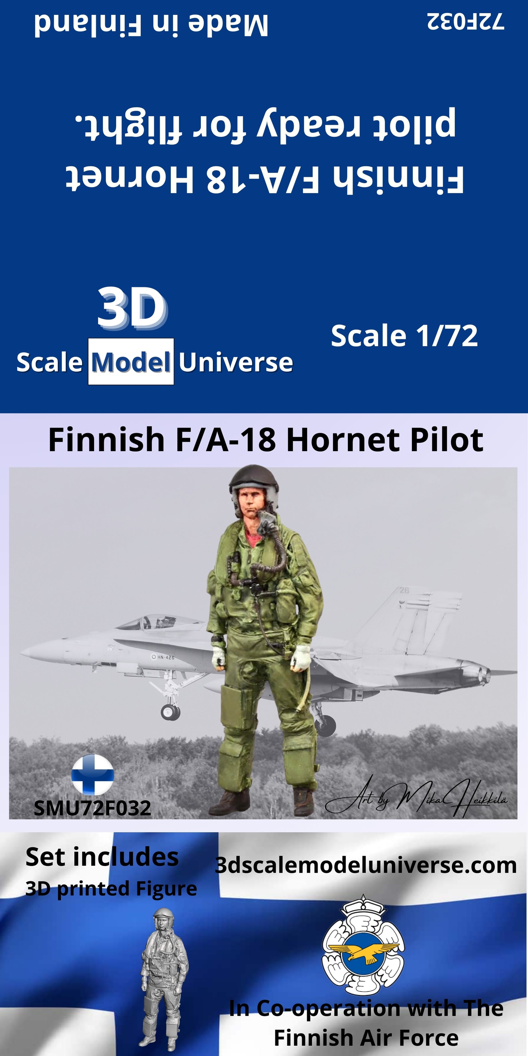 Finnish F/A-18 Hornet Pilot 1/72