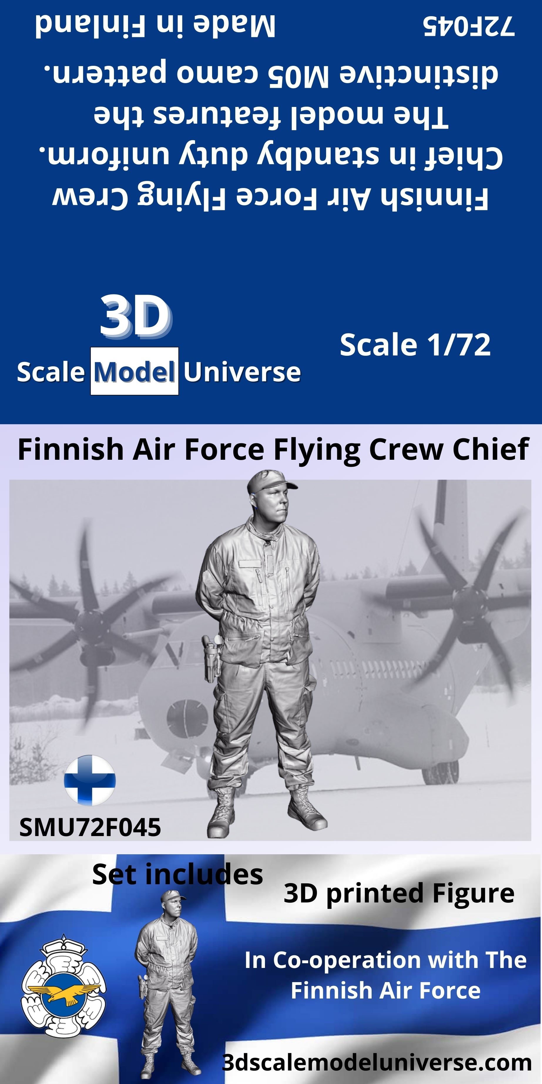 Finnish Air Force Loadmaster Flying Crewchief  1/72