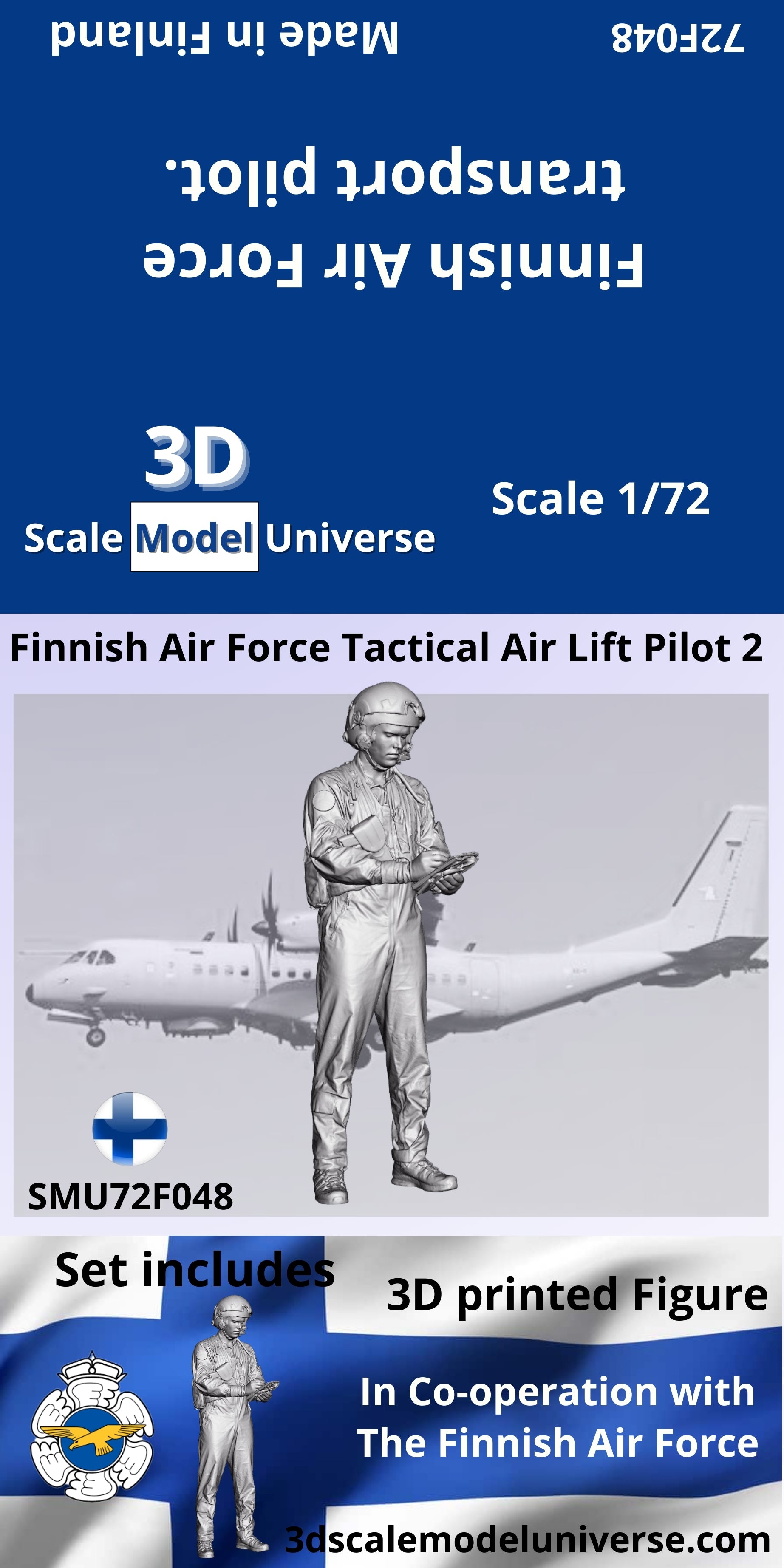 Finnish Air Force Tactical Air Lift Pilot 2 1/72