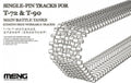 Single-Pin Tracks for T-72 & T-90 Main Battle Tanks. (Cement-Free Workable Tracks)