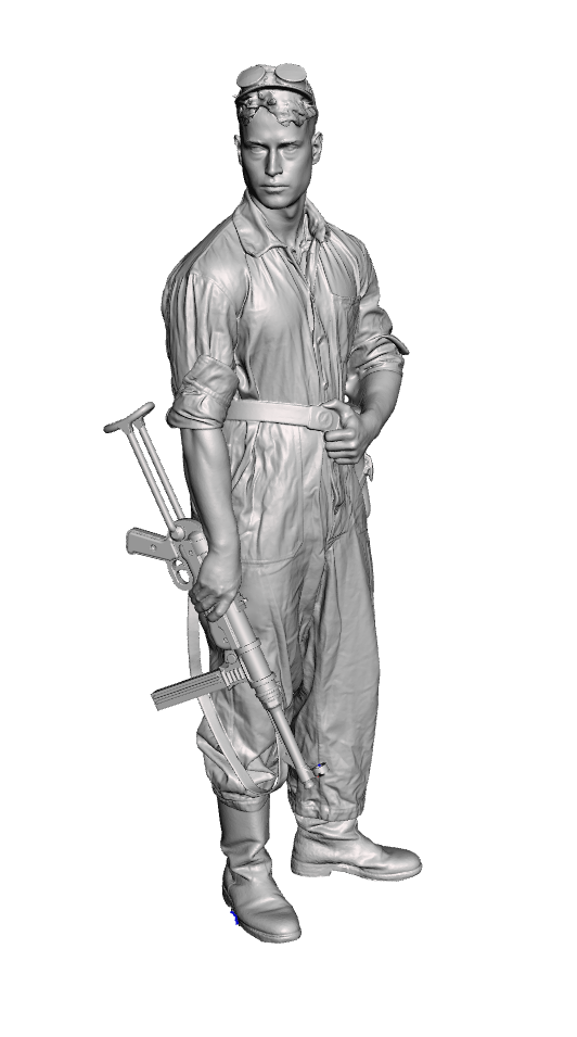 German WW2 Late War Waffen SS Tank Crewman 1/35