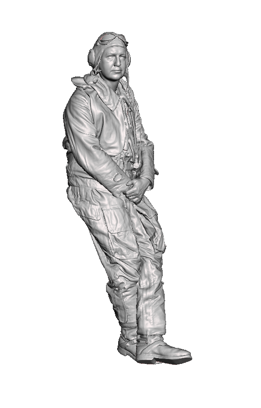 WWII German Fighter Pilot in a Channel Flight Suit 1/32