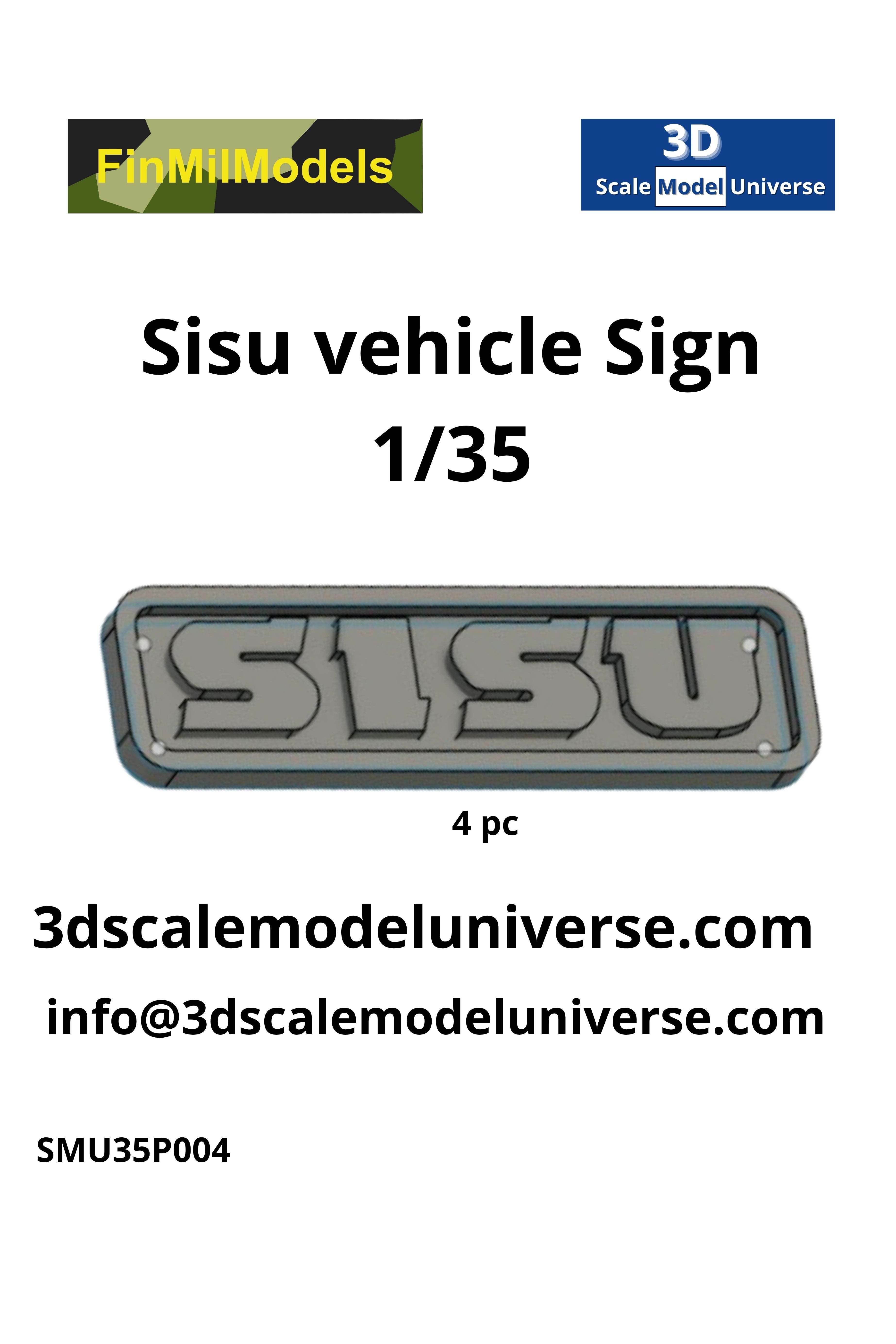 Sisu Vehicle Sign 1/35