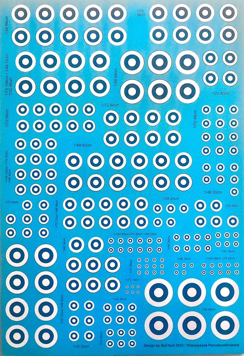 Finnish Roundels / suomalaisia kokardeja 1:144-1:32.