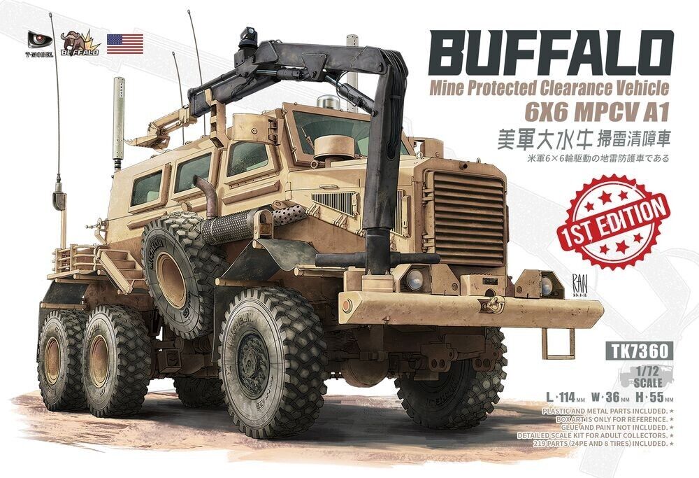 U.S. Buffalo 6x6 MPCV A1 Mine Protected Clearance Vehicle