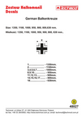 Techmod 48027. 1/48 German Balkenkreuze. decals