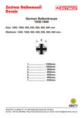 Techmod 48071. 1/48 German Balkenkreuze 1936-1940. decals