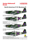 Techmod 72021. 1/72 North American P-51 Mustang III. decals