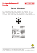 Techmod 72112. 1/72 German Balkenkreuze. decals