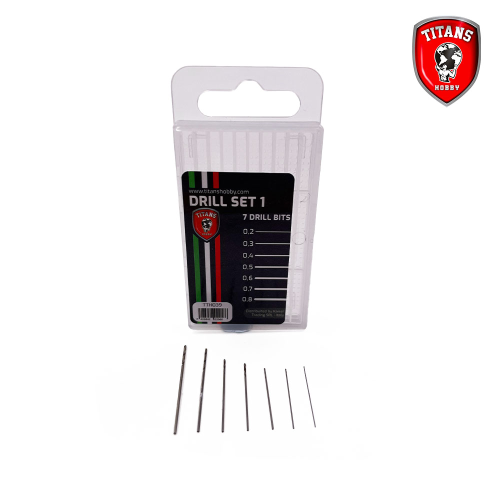 Titans hobby Drill Set 1. (7 pc. 0.2mm-0.8mm)