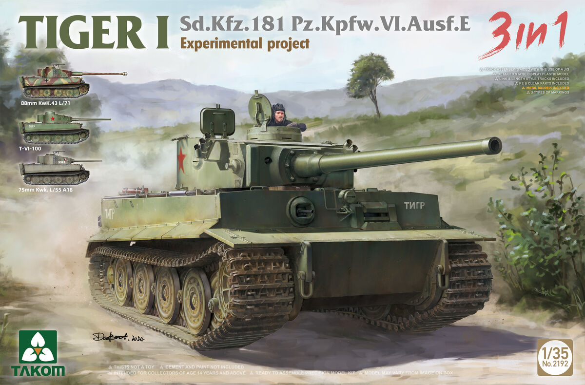 Tiger I Sd.Kfz.181 Pz.Kpfw.VI Ausf.E Experimental Project 3in1