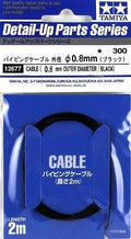 Tamiya 12677 Cable Black 0.8mm.