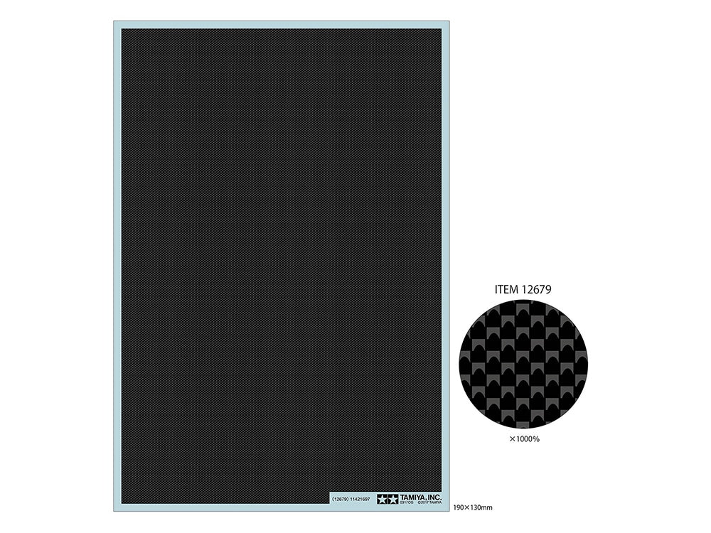 Tamiya 12679Carbon Pattern Decal (Plain Weave / Fine)