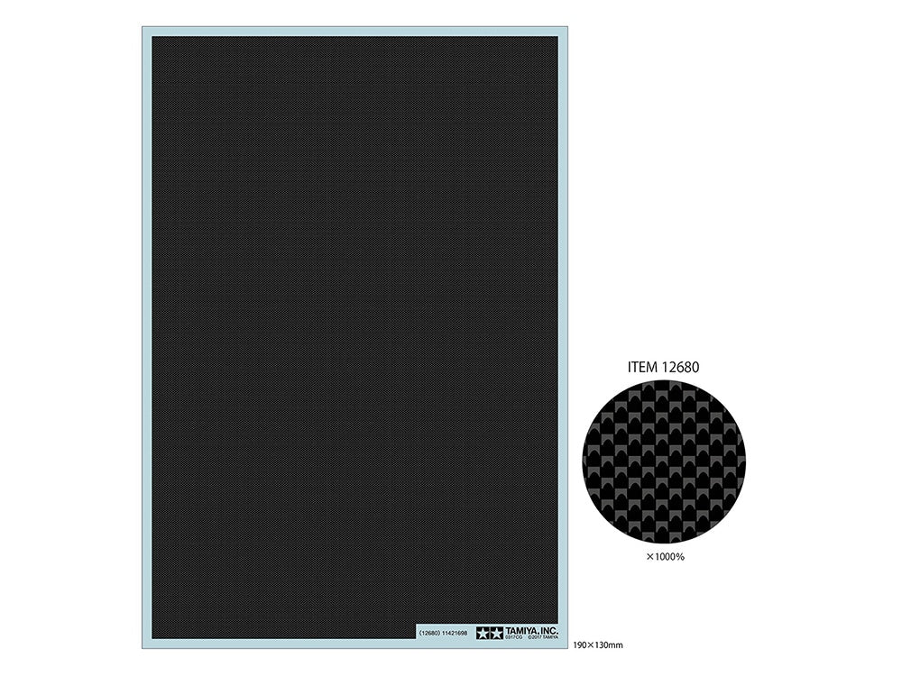 Tamiya 12680 Carbon Pattern Decal (Plain Weave / Extra Fine)