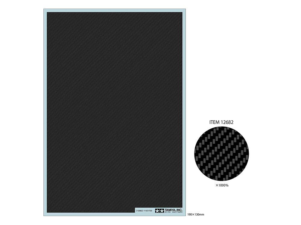 Tamiya 12682 Carbon Pattern Decal (Twill Weave / Extra Fine)
