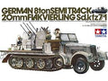German 8 ton Semitrack 20mm Flakvierling Sd.kfz7/1