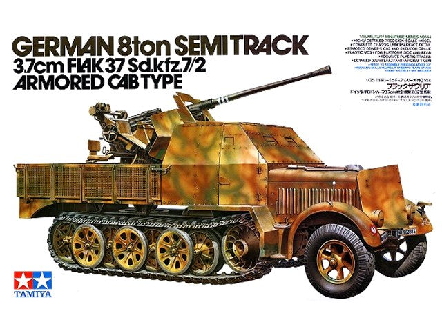 German 8ton Semi track 3,7cm Flak 37 Sd.kfz.7/2 Armored Cab Type