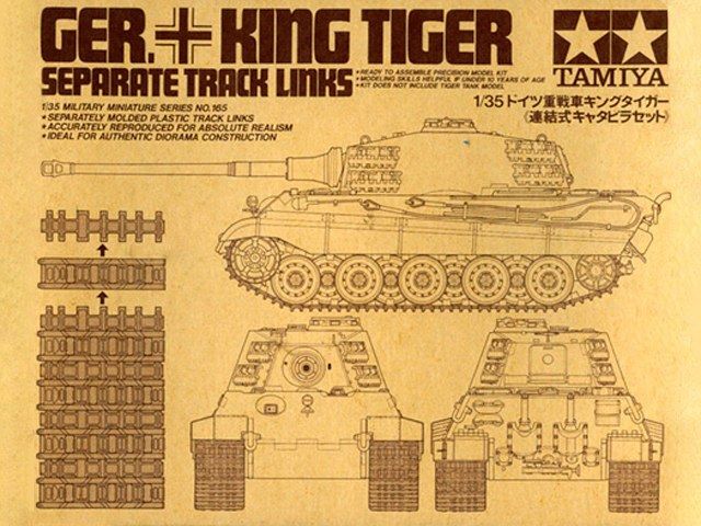Tamiya 35165 Ger. King Tiger Separate Track Link Set