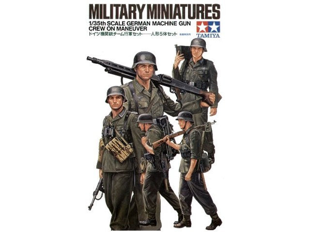 German Machine Gun Crew on Maneuver