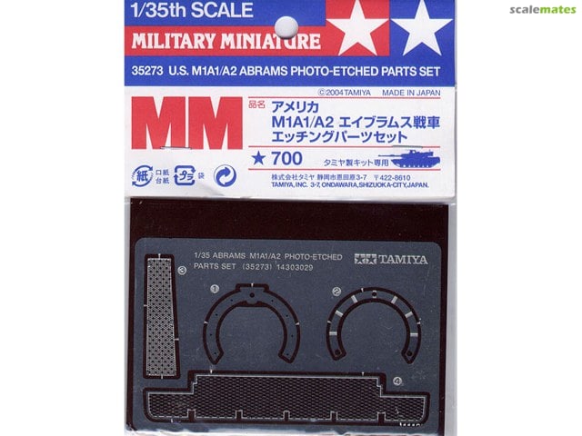 Tamiya 35273 U.S. M1A1/A2 Abrams Photo Etched Parts Set
