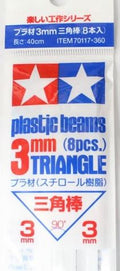 Tamiya Plastic Beams Triangle 3mm (8pcs.)