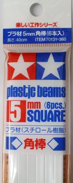 Tamiya Plastic Beams Square 5mm (6pcs.)