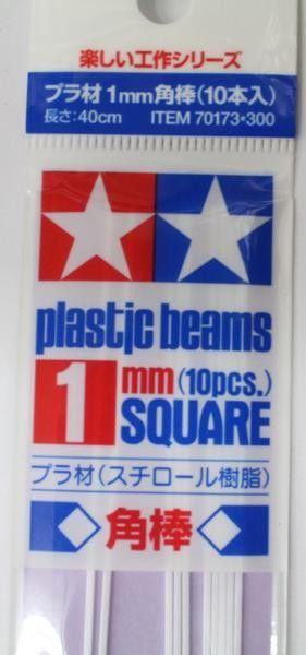 Tamiya Plastic Beams Square 1mm (10pcs.)