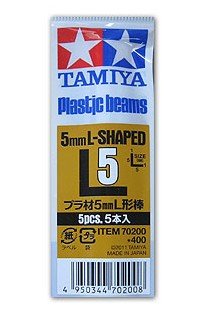 Tamiya Plastic Beams L-Shaped 5mm (5pcs.)